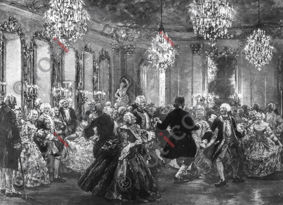 Hofball in Rheinsberg; Court ball in Rheinsberg (foticon-simon-190-012-sw.jpg)